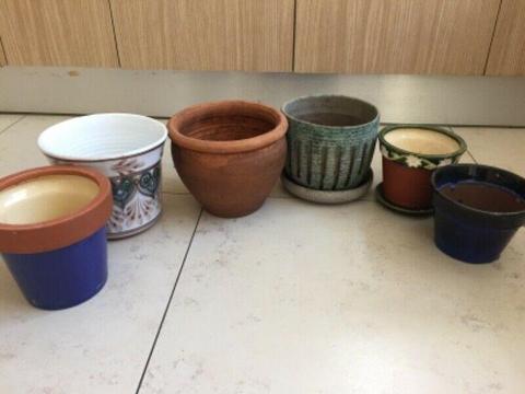 Potplant pots sold as a batch 