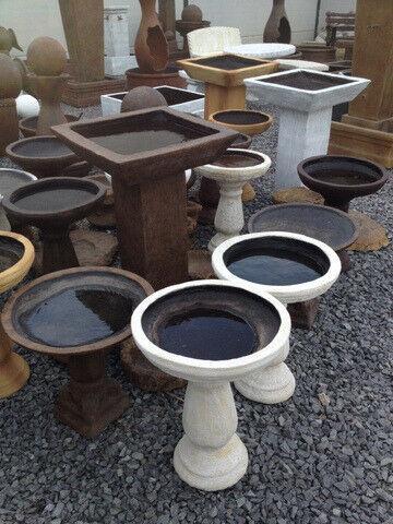 Square and Round Birdbaths - For Sale 