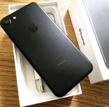 128GB IPHONE 7 MATTE BLACK IN THE BOX -TRADE INS WELCOME 