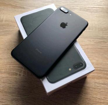 128GB IPHONE 7 PLUS MATTE BLACK IN THE BOX -TRADE INS WELCOME 