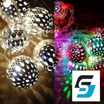 Steel Silver Ball Fairy Lights 