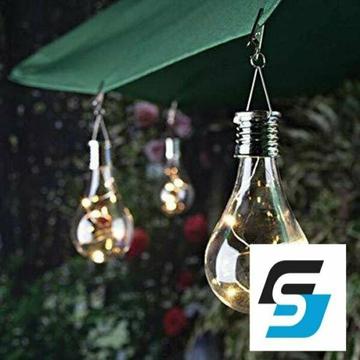 Solar Powered 4 Bulb LED Lights 