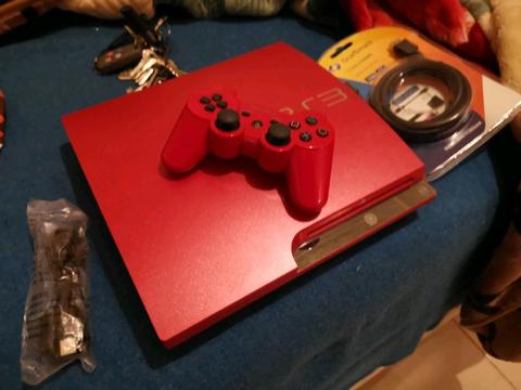 Sony Ps3 320gb Red console in perfect condition R2199 with one game 
