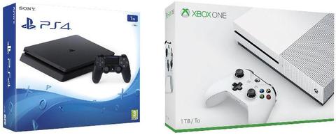 Latest Model PS4 Slim Consoles and Xbox One S Consoles with One Year Warranty *brand new* 
