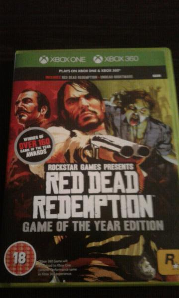 Red Dead Redemption game of the year edition with dlc. Immaculate condtition. Slightly negotiable  