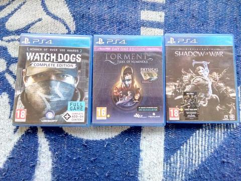 PS4 games for sale 